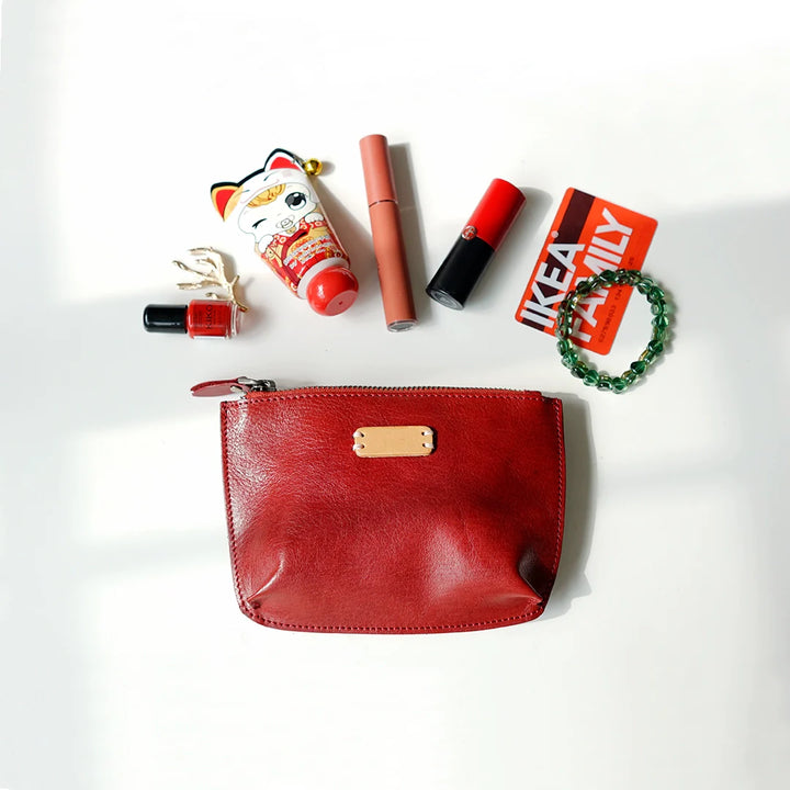 Vega Leather Coin Clutch