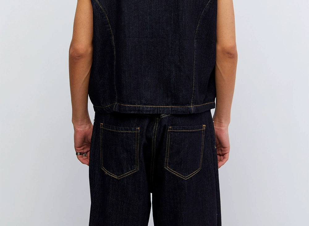 Oversized Vintage Denim Vest