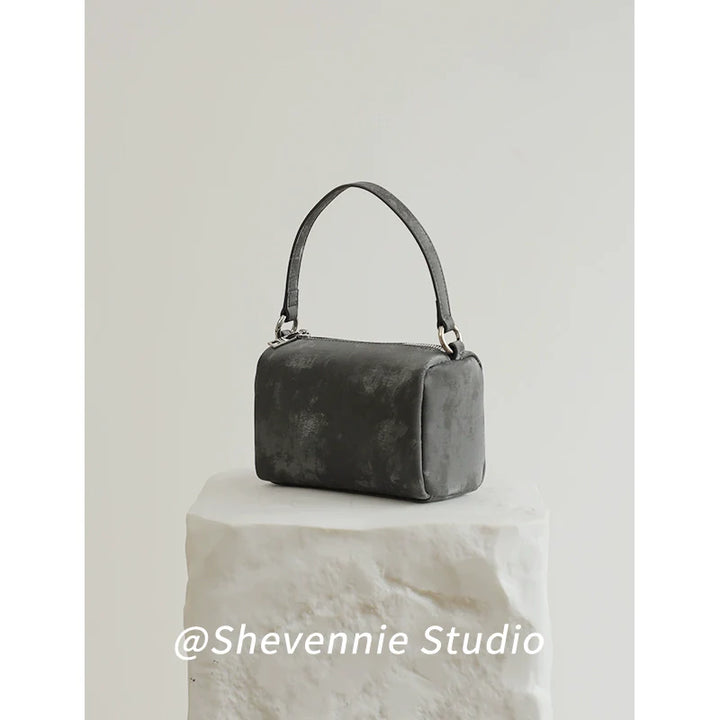 Silk Leather Box Tote