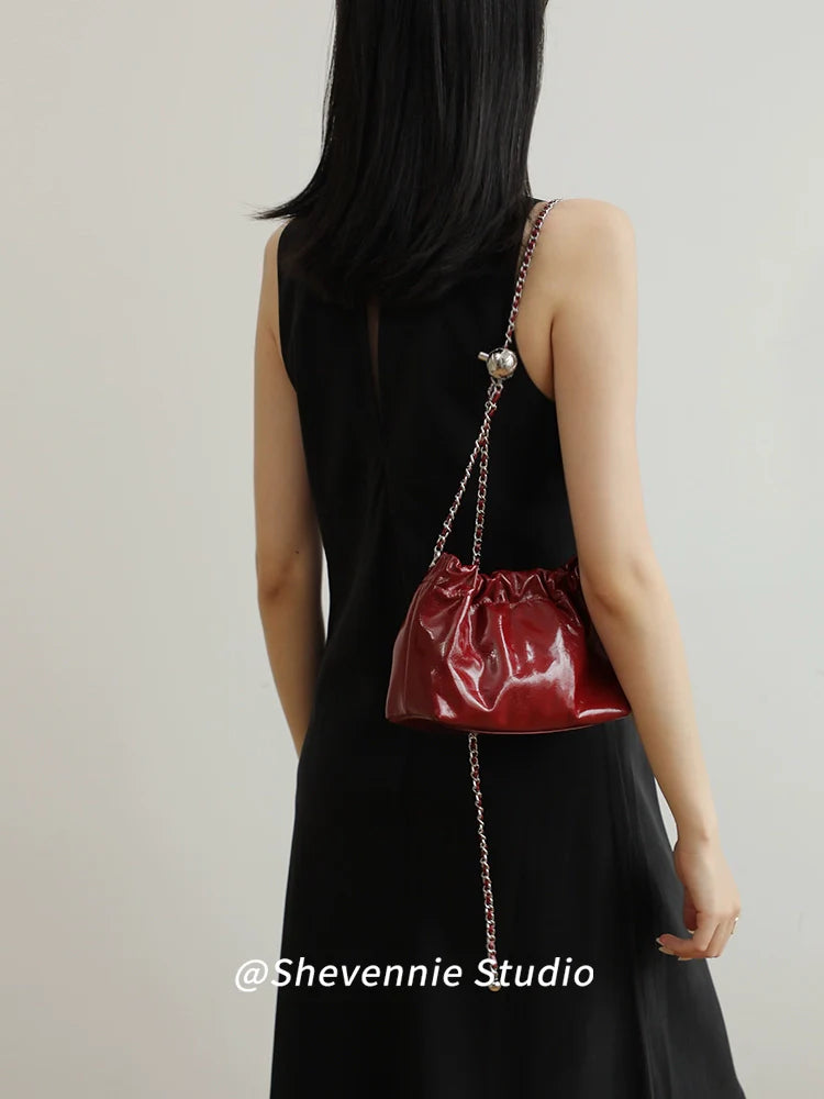 Leather Cloud Shoulder Bag