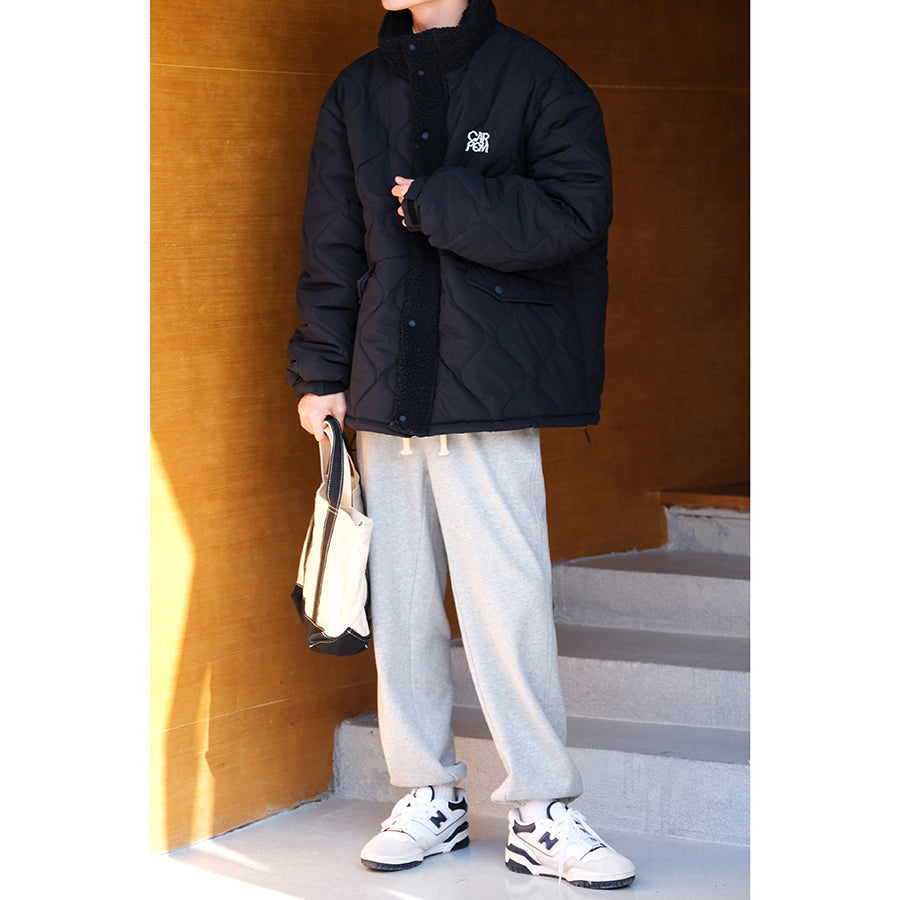 Japanese Winter Loose Fit Plus Velvet Knit Pants for Men