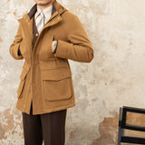 Quilted Hooded Coat - Charles Slim Style for Retro Warmth in Autumn-Winter
