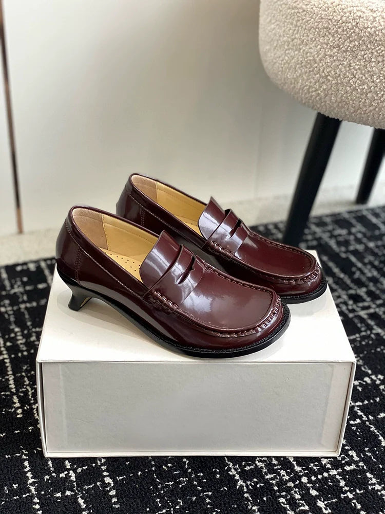 Sheepskin Heel Loafers