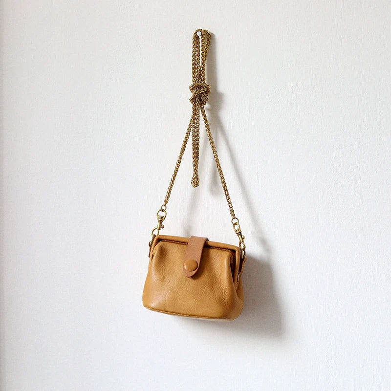 Leather Mini Chain Bag