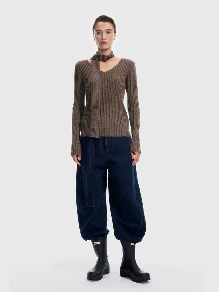 Yak Wool V-Neck Sweater