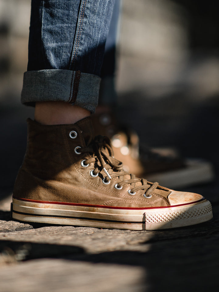 High-Top Canvas Shoes