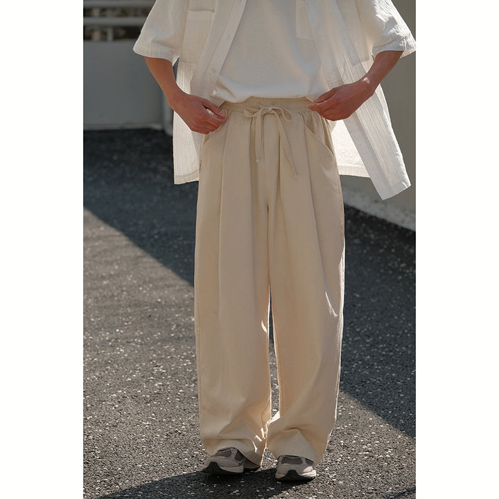 Cotton Drawstring Pants