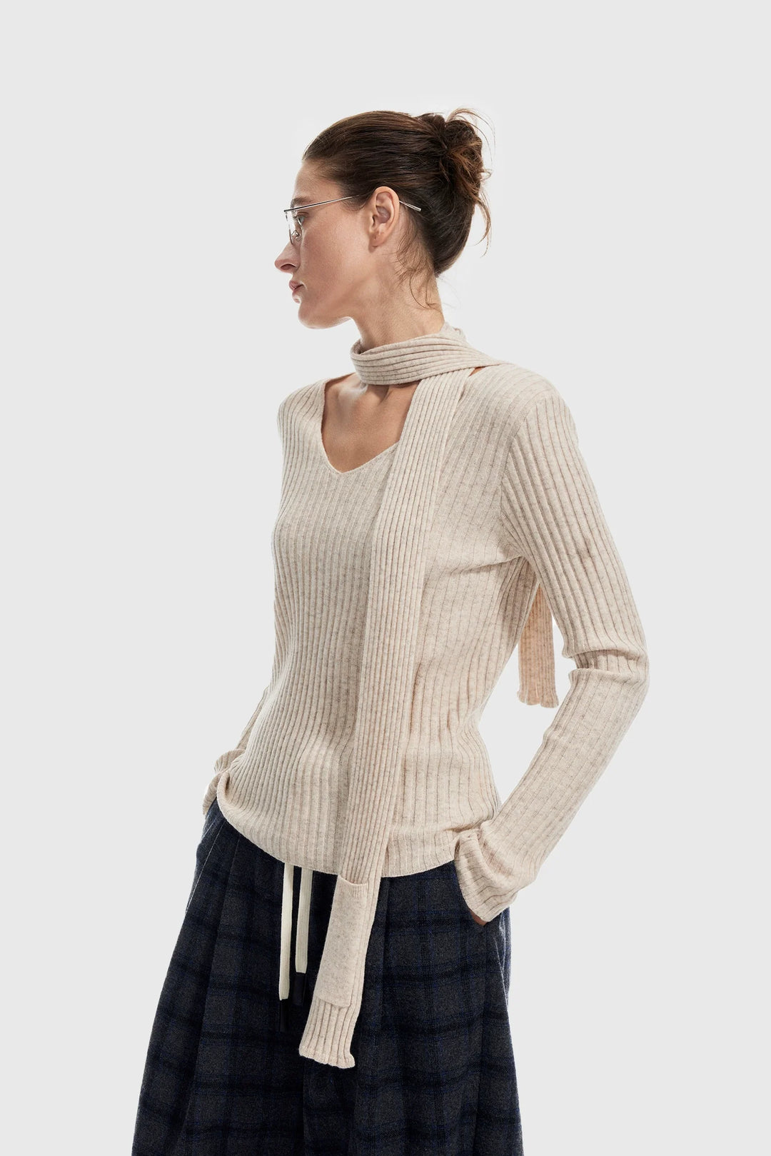 Yak Wool V-Neck Sweater