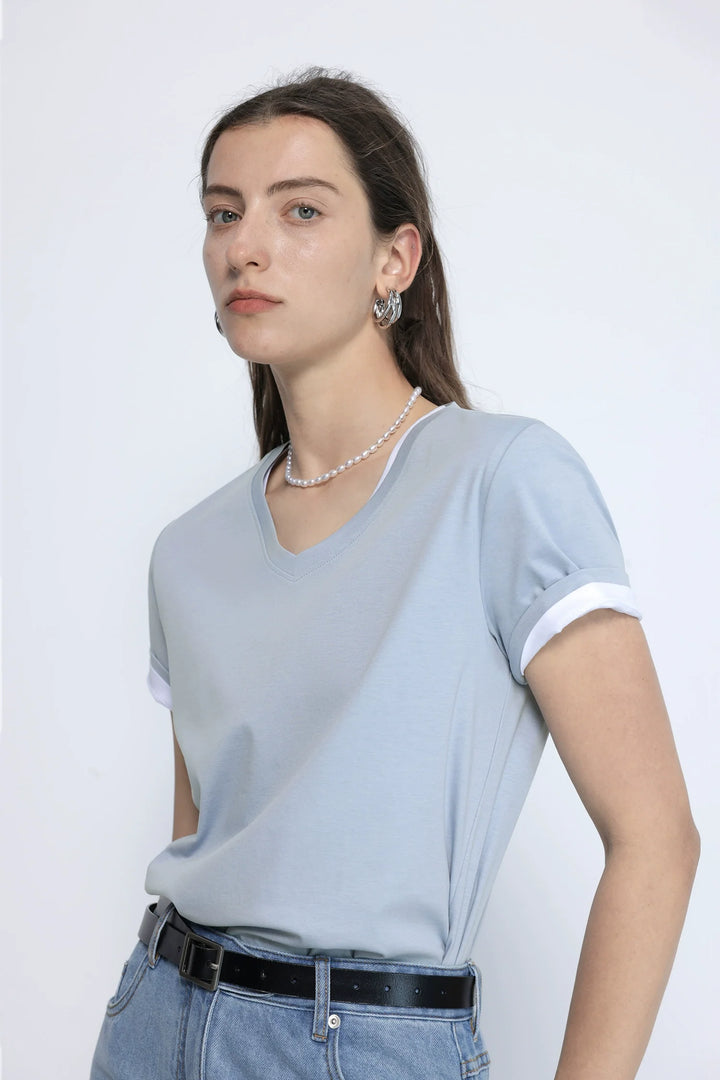 Mulberry Silk Pima Tee