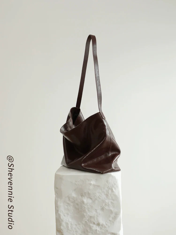 Soft Waxed Leather Tote