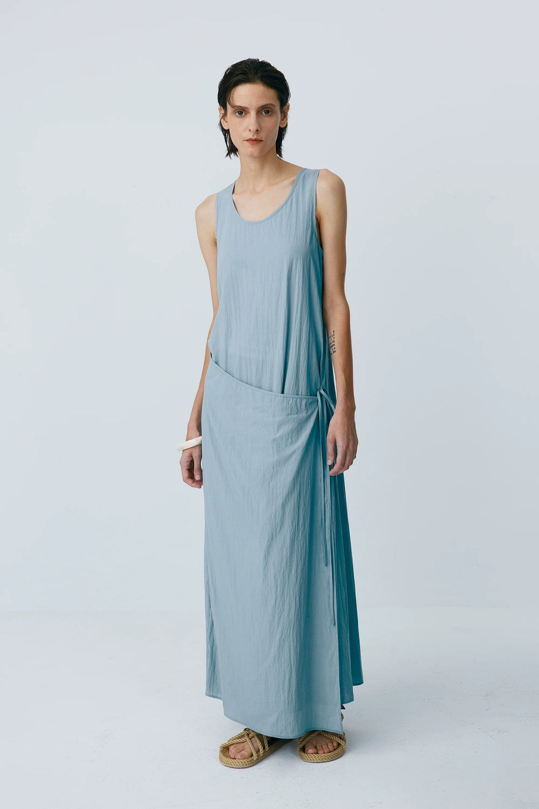 Tencel Nylon Midi Dress