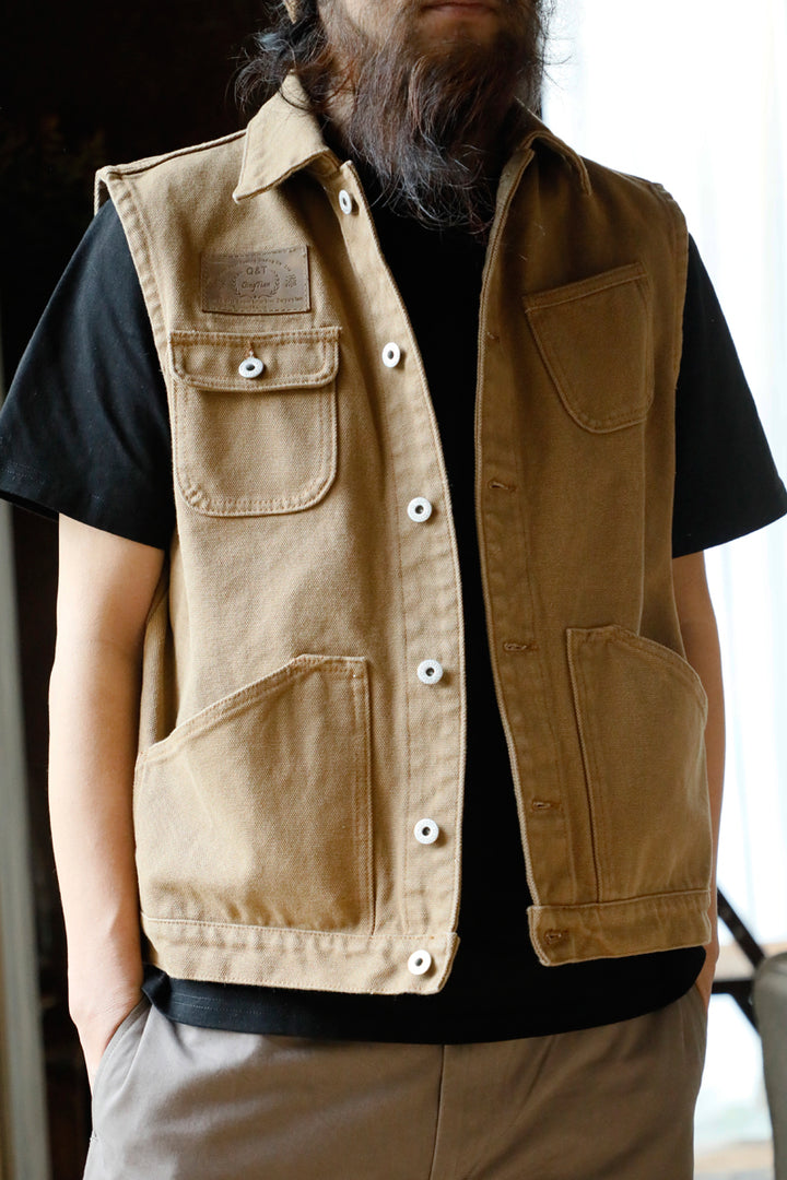 Multi-Pocket Canvas Vest