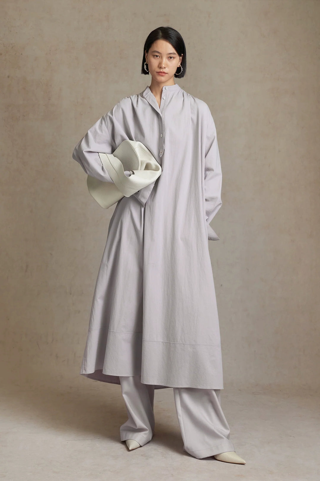 Long Cotton Shirt Dress