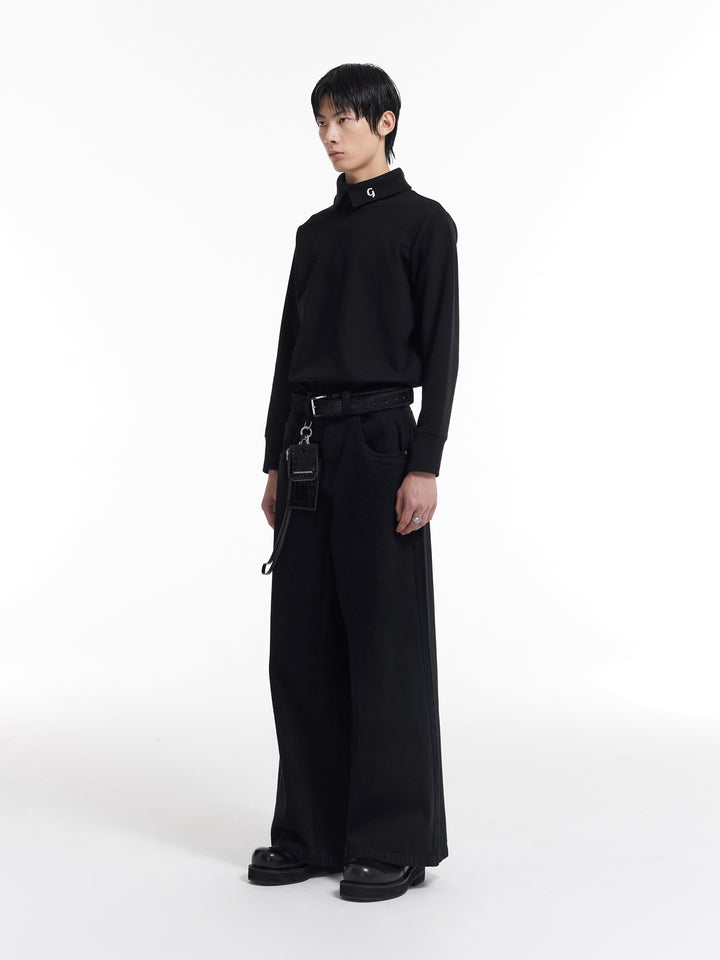 Noir Wide-Leg Jeans