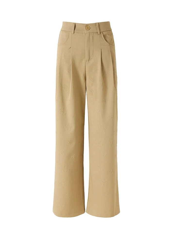 Khaki Drape Trousers