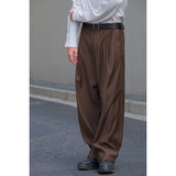 Upgraded Spring Loose Straight Retro Coffee Trousers for Men and Women