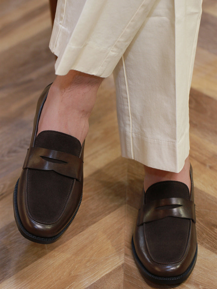 Yizhi Patchwork Loafers