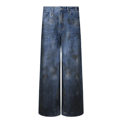 Wide Leg Denim Trousers