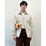 New Autumn and Winter 90 White Duck Down Texture Shirt Collar Casual Down Jacket/Light Jacket