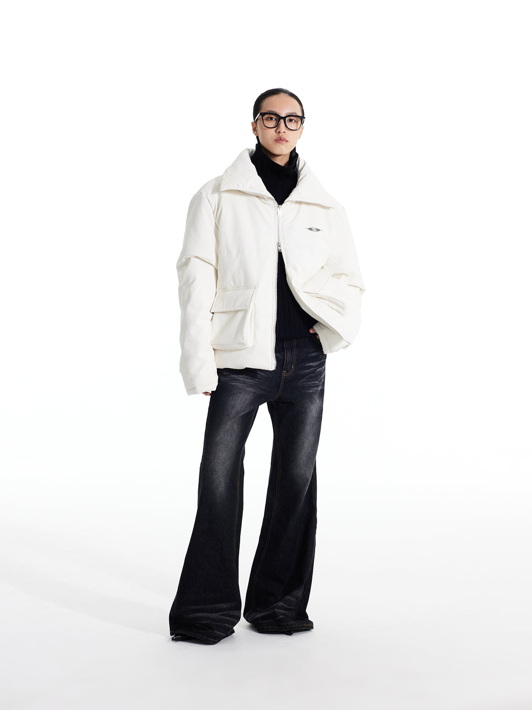 Cotton Stand-Up Collar Jacket