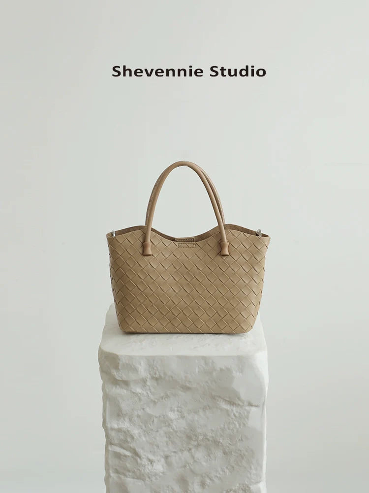 Sienna Woven Leather Tote