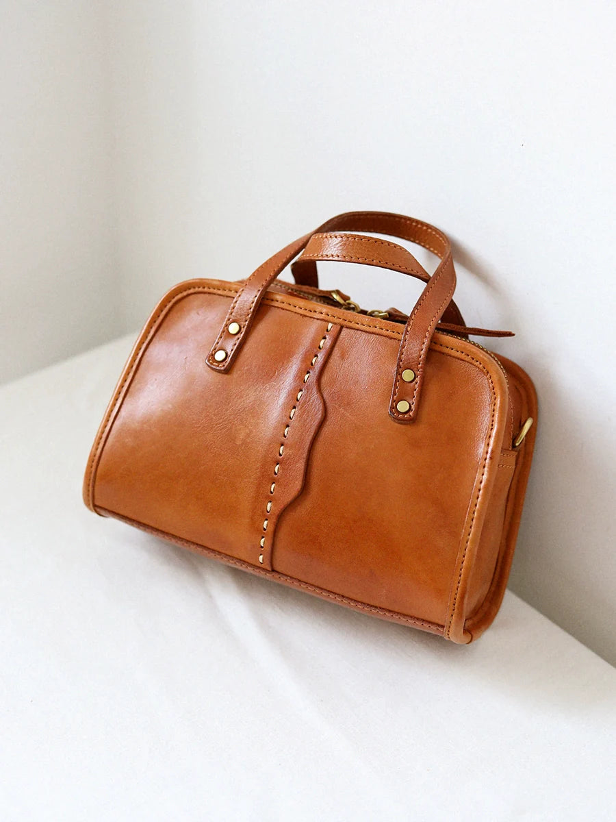 Classic Boston Leather Bag