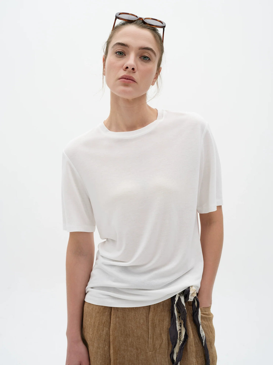 Silk Blend Loose Tee