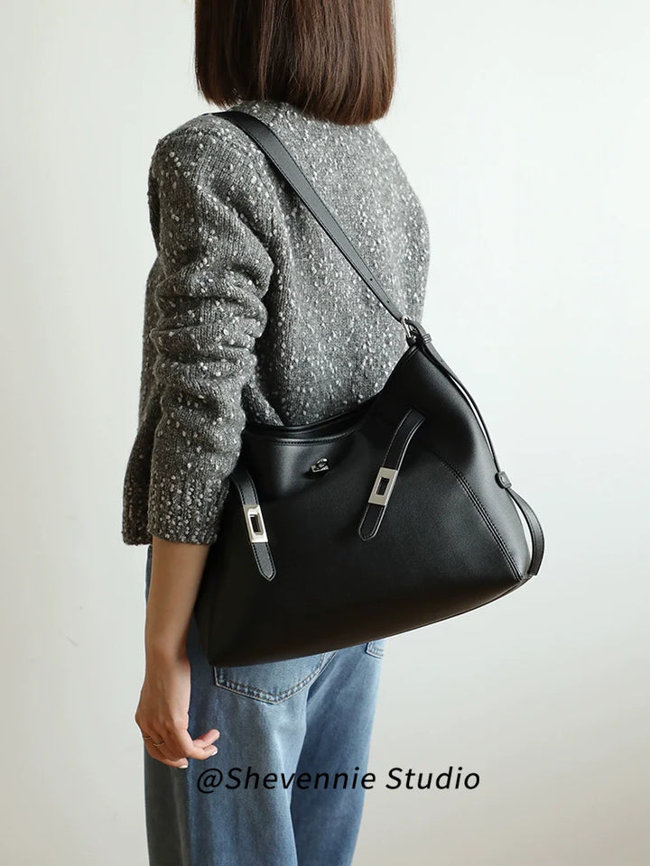 Platinum Leather Tote