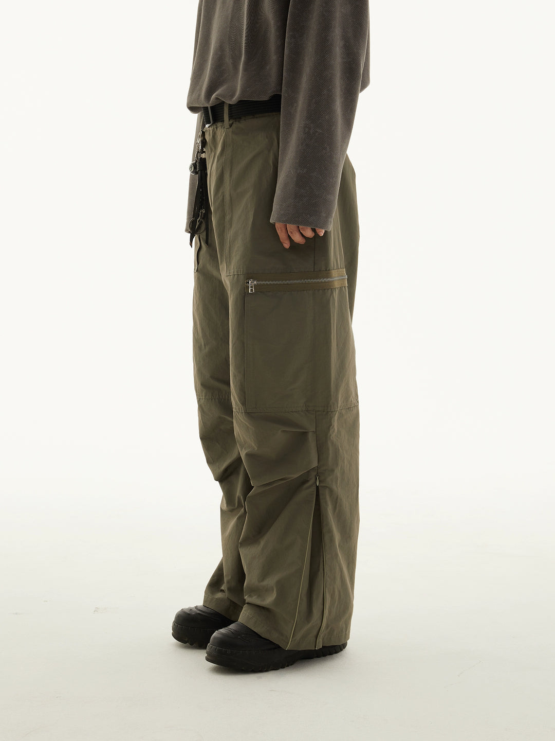 Nylon Cargo Trousers