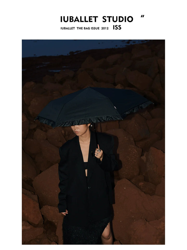 SleekBlack Vinyl Umbrella