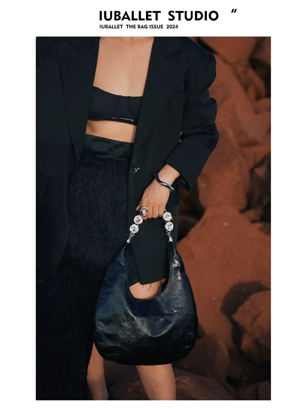 Diamond Leather Shoulder Bag