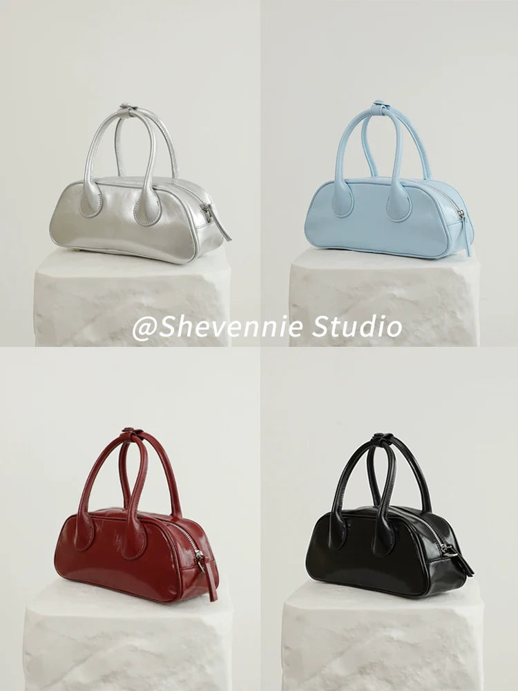 Shevennie Leather Baguette