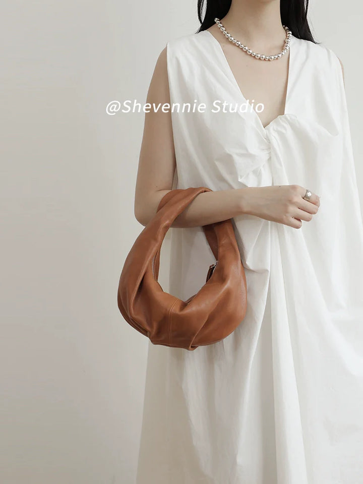 Sheepskin Crescent Bag