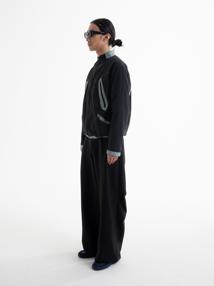 Pleated Cargo Trousers