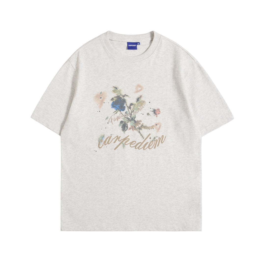 Retro Flower Print Tee