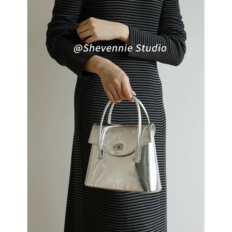 Modern Leather Square Bag