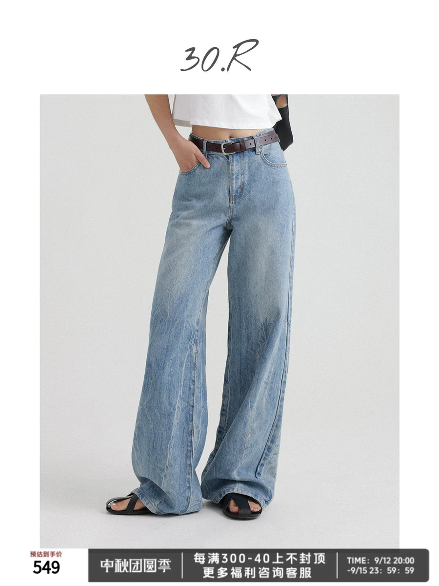 Natural Wide-Leg Denim