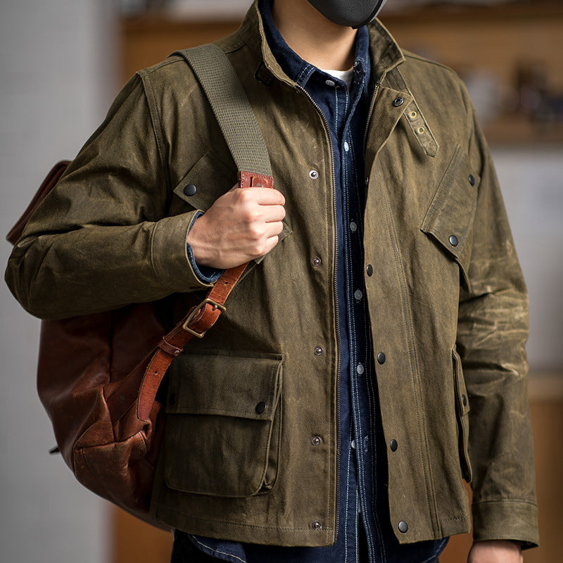 Khaki Multi-Pocket Jacket