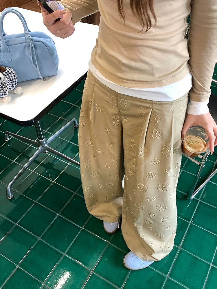 Khaki Drape Trousers