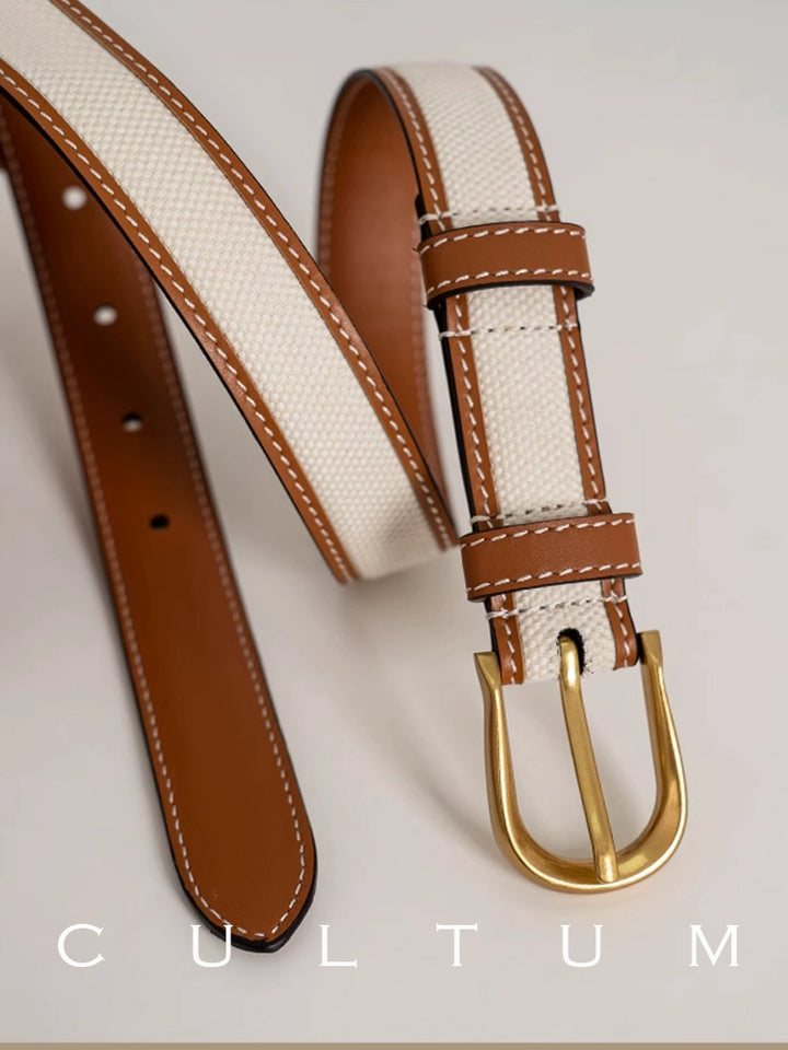 Leather Pin Buckle Belt