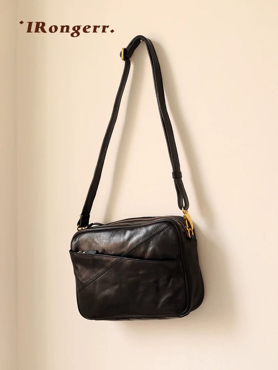 Obsidian Leather Crossbody