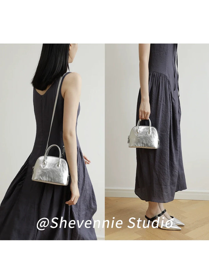 Shell Mini Leather Bag