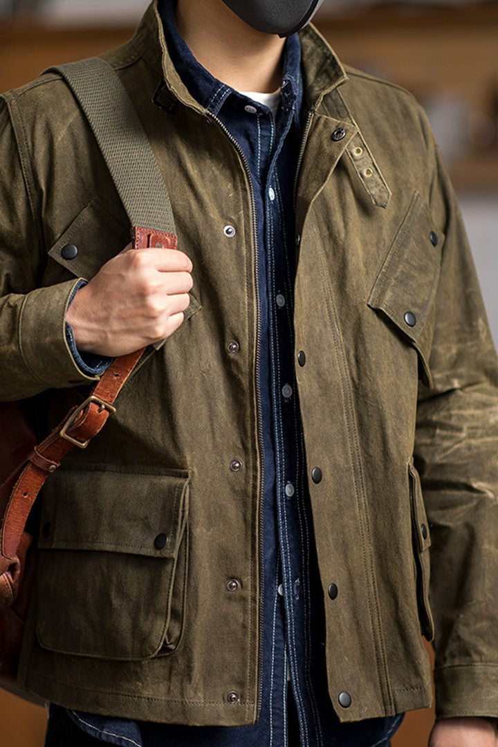 Khaki Multi-Pocket Jacket