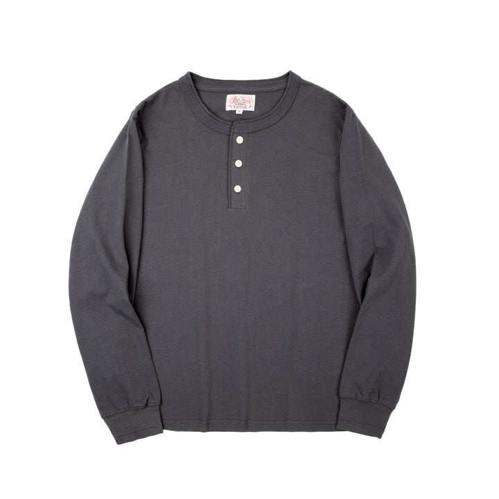 Long-Sleeved Henry Collar Tee