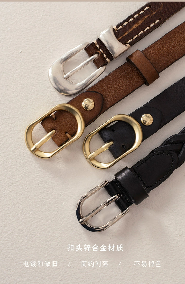 Vintage Leather Casual Belt