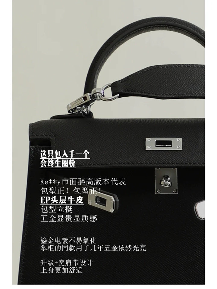 Black Kelly Shoulder Bag