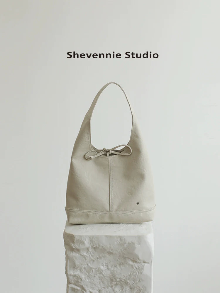 Bow Leather Tote