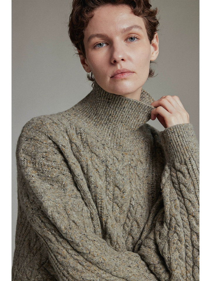 Merino Wool Turtleneck Sweater