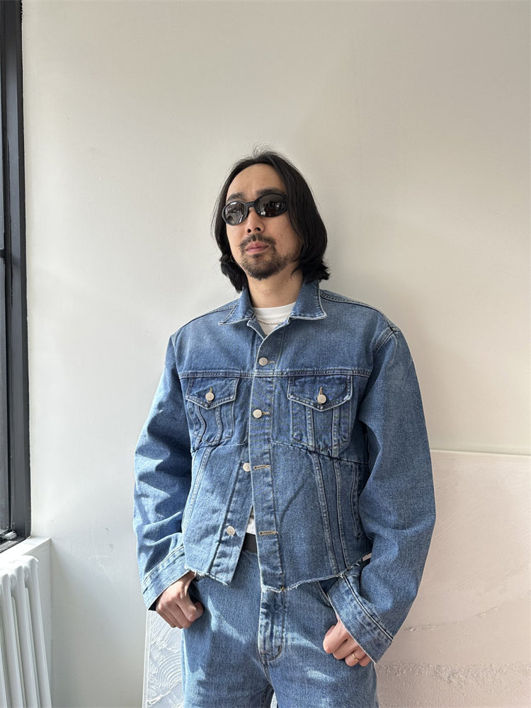 Raw Edge Denim Jacket