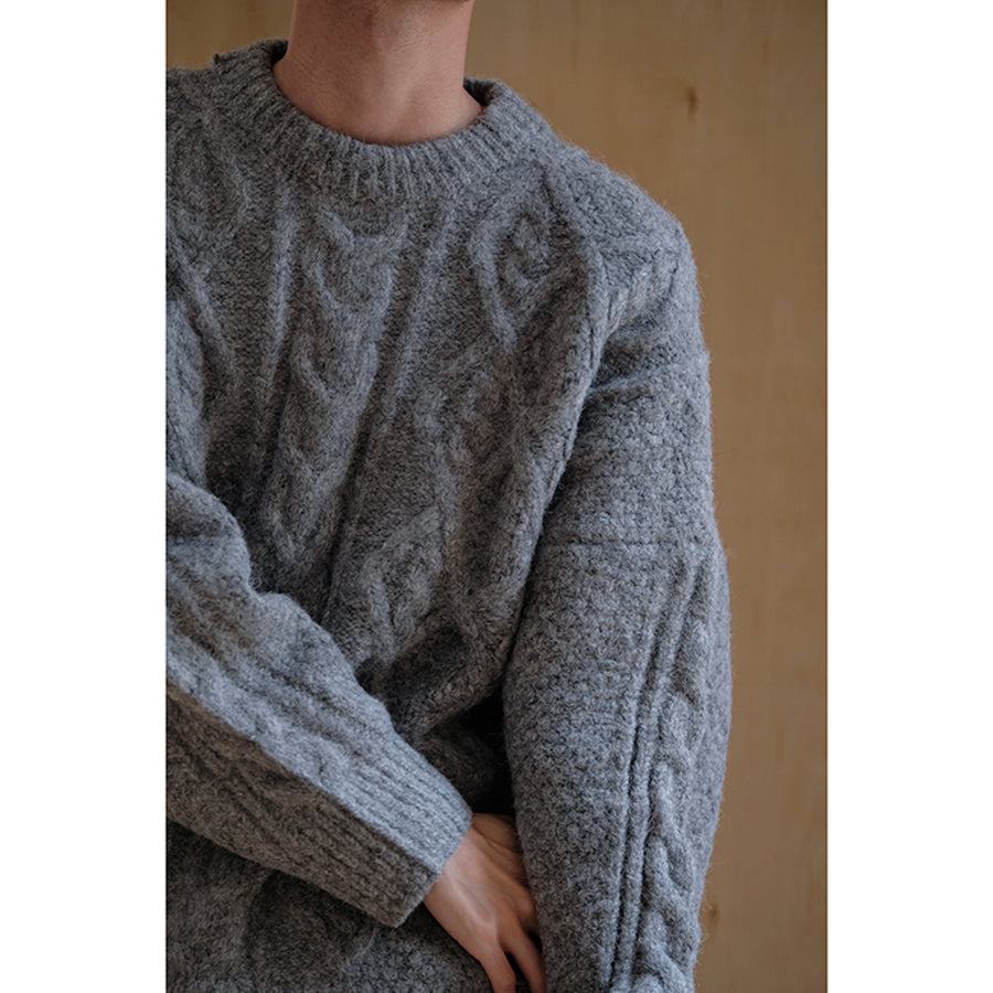 Wool Knit Sweater Jacket